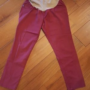 *BOGO* Motherhood Maternity burgundy capris